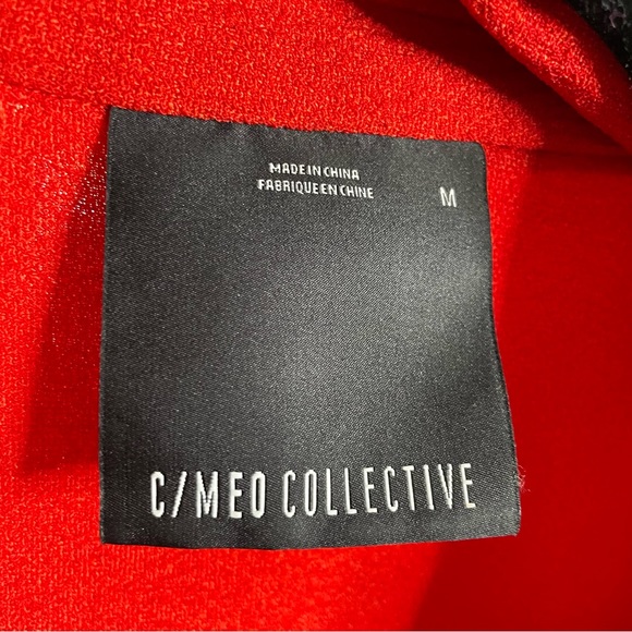 C/MEO Collective  Entice Red Asymmetrical Wrap Dress - Picture 9 of 10